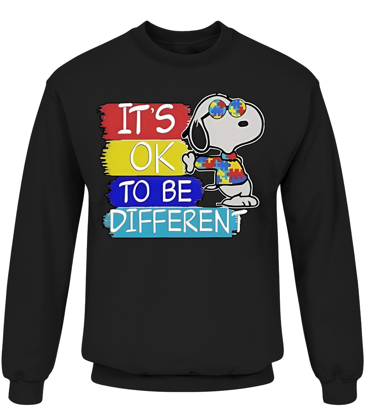 It 's Ok To Be Different Awareness Autism Sweatshirt